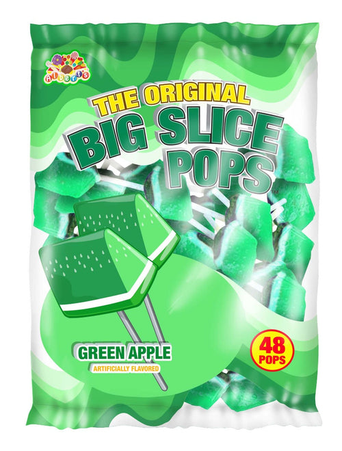 Big Slice Pops Apple Flavor (48 Pops Per Bag)