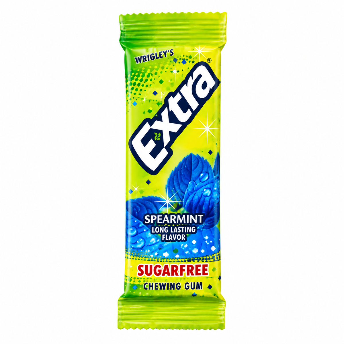 Extra Sours Blue Raspberry Gum 15 Sticks (3 Pack)