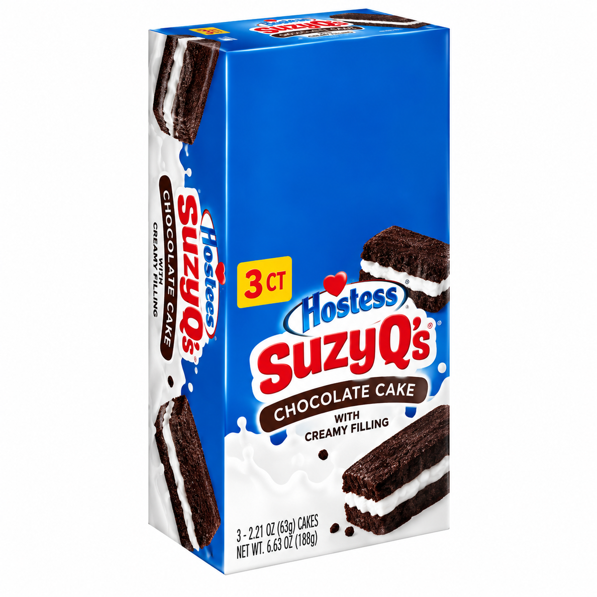 Hostess Suzy Q's Chocolate 2.6 oz (8 Count)