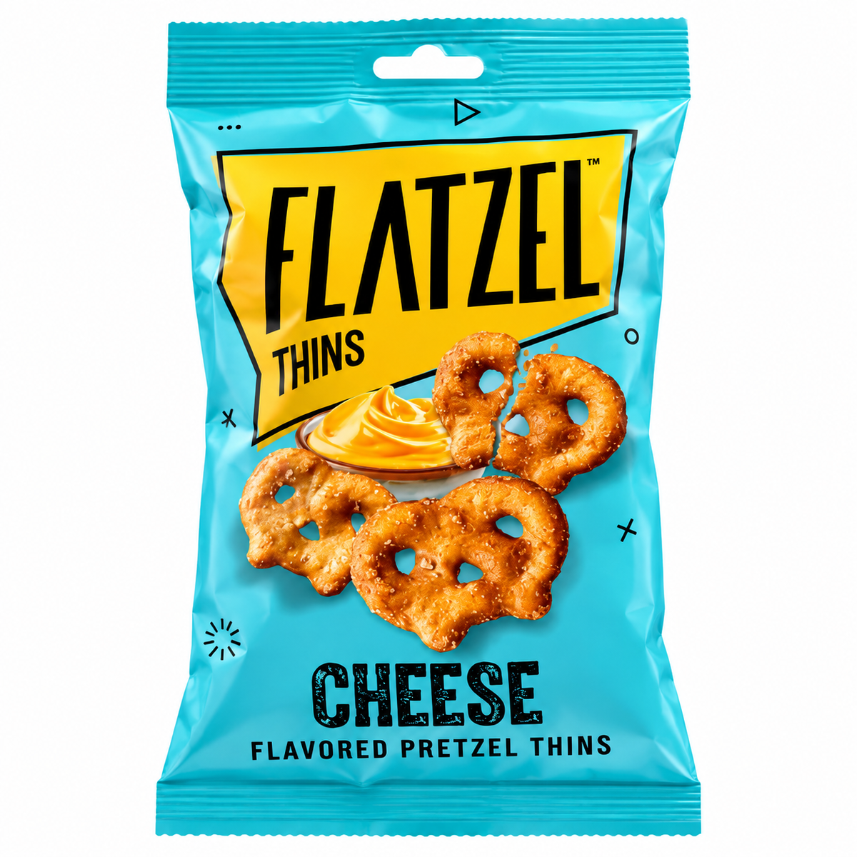 Flatzel Thins Cheese Pretzel Thins (24 Count)