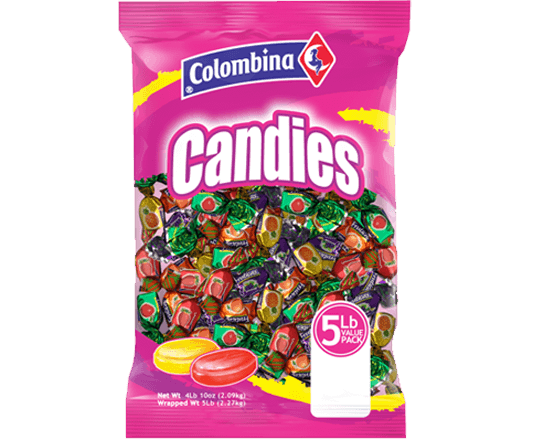 Colombina Candy Filled Assorted Flavors Wrapped (450 Pieces Per Bag)