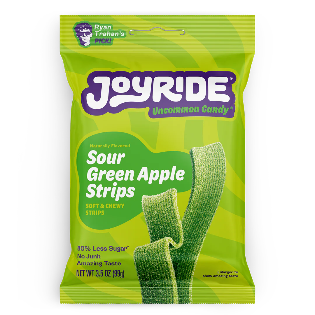 JOYRIDE Sour Green Apple Strips – 99 g