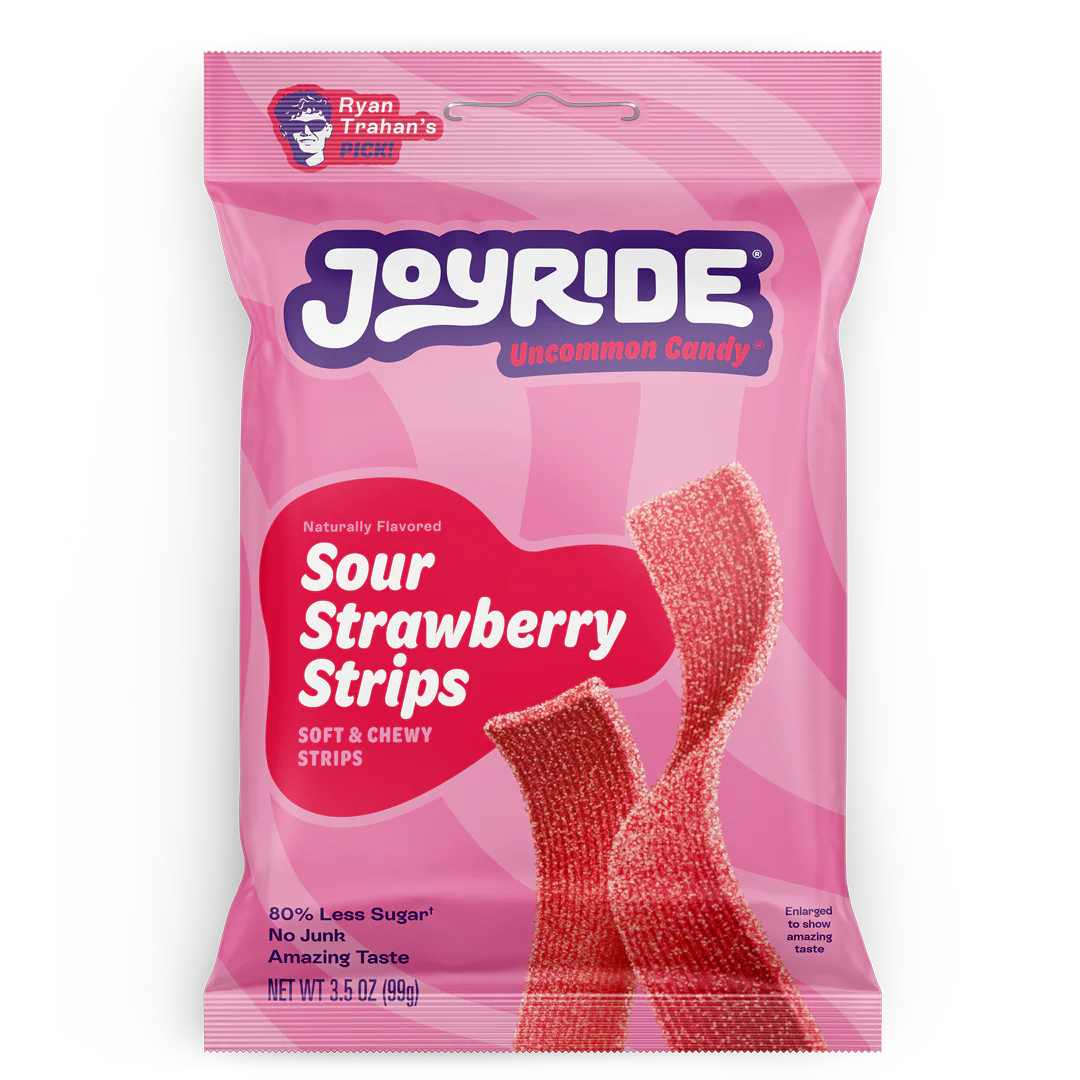 JOYRIDE Sour Strawberry Strips – 99 g