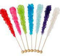 Rock Candy On Stick Assorted Colors 5.7" Wrapped (72 Pieces Per Case)