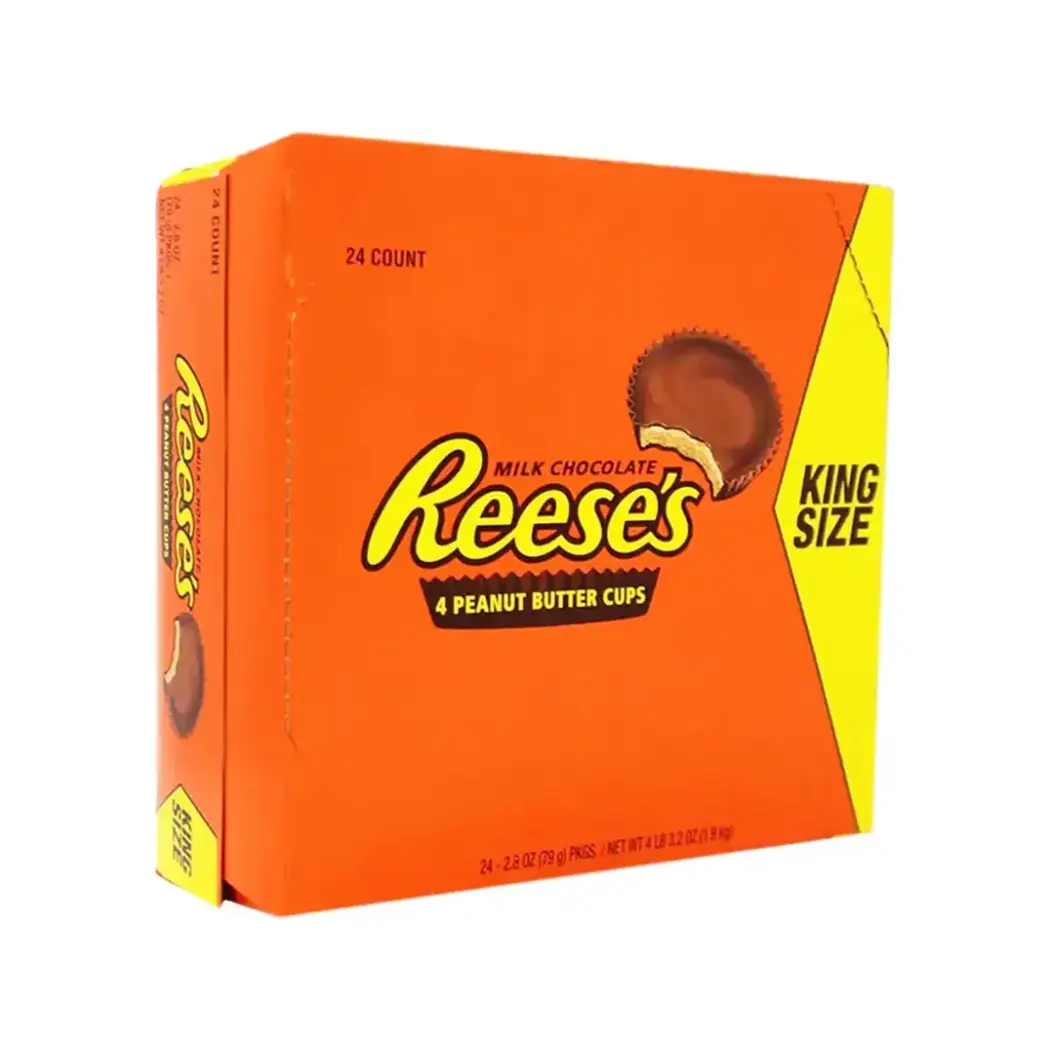 REESE'S 4 Peanut Butter Cups King Size 2.8 oz